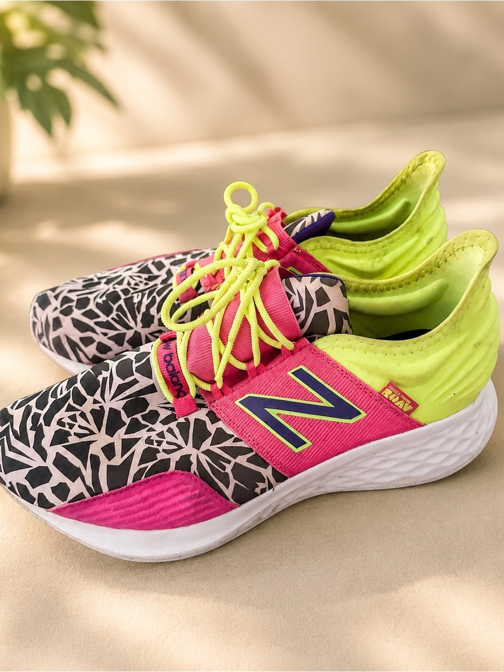 New Balance women’s Fresh Foam Roav  animal print size 6.5 M